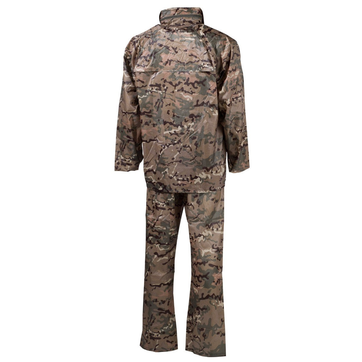 Conjunto impermeable OPERATION CAMO, chaqueta y pantalón 100% poliéster