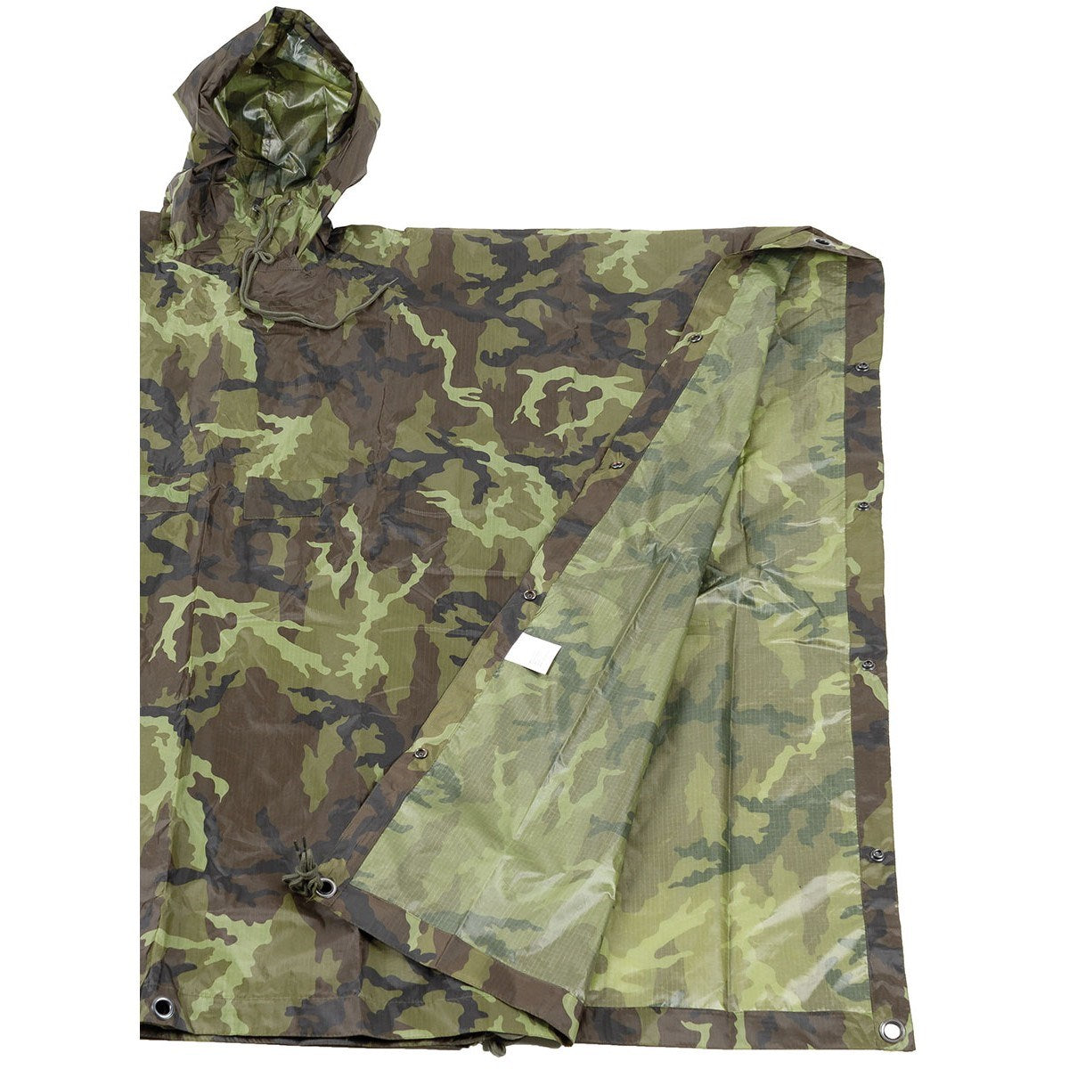 Poncho US Rip-Stop 144x223 cm CZ 95 con capucha ajustable y tejido rip-stop