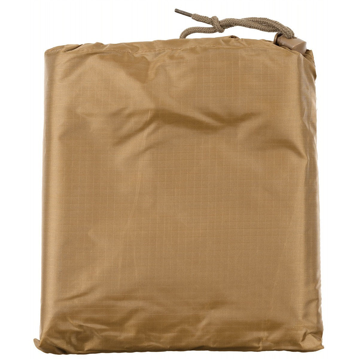 Poncho US rip-stop 144x223 cm negro, impermeable con capucha ajustable y costuras selladas