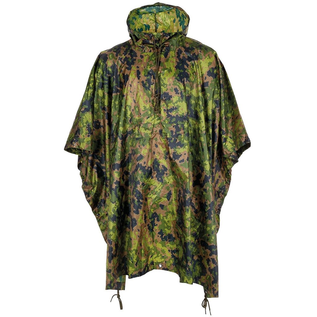Poncho US Rip-Stop 144x223 cm CZ 95 con capucha ajustable y tejido rip-stop