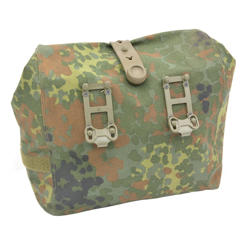 Funda BW para máscara antigás en camuflaje Flecktarn (usada)