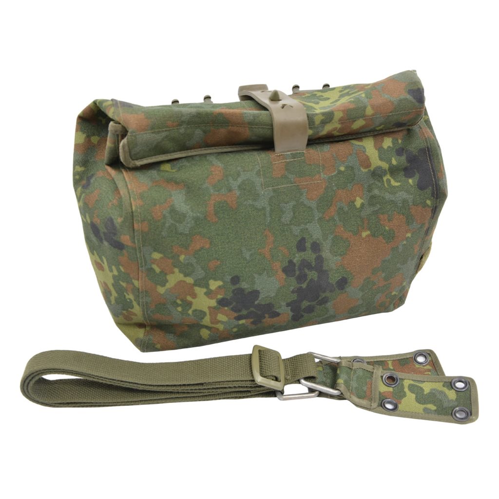 Funda BW para máscara antigás en camuflaje Flecktarn (usada)