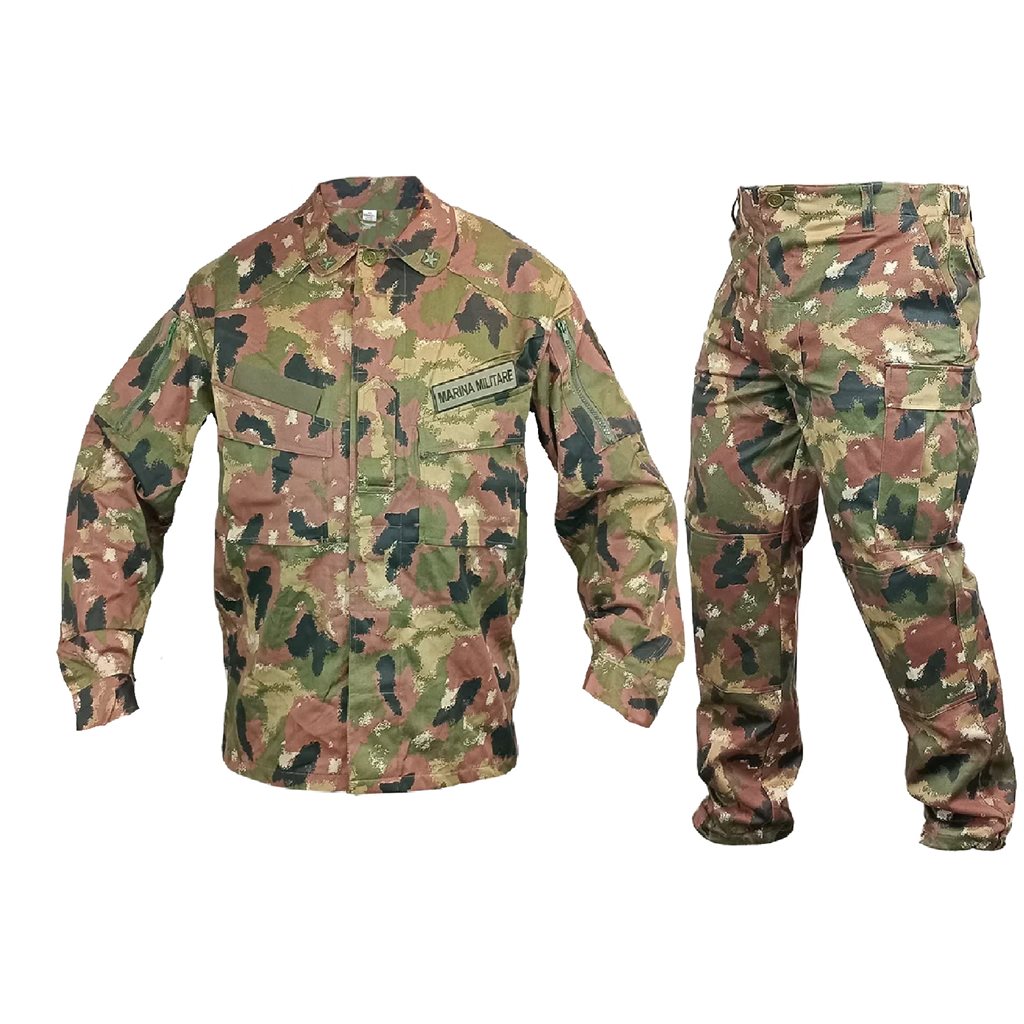 Conjunto camuflaje Marina Militare italiano BSM, blusa y pantalones