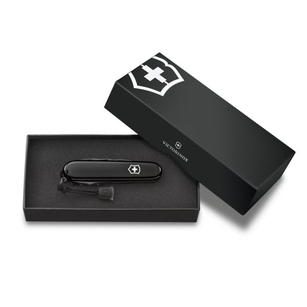 Navaja de bolsillo Victorinox SPARTAN 91 mm Onyx Black con acabado polyspectral y 12 funciones