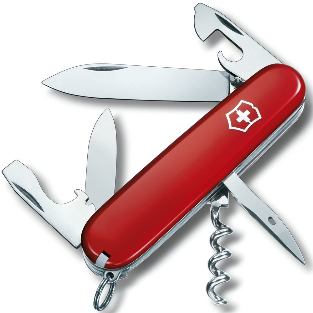 Navaja de bolsillo SPARTAN 91 mm roja con 12 funciones
