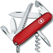 Navaja de bolsillo CAMPER 91 mm roja, 13 funciones con sierra