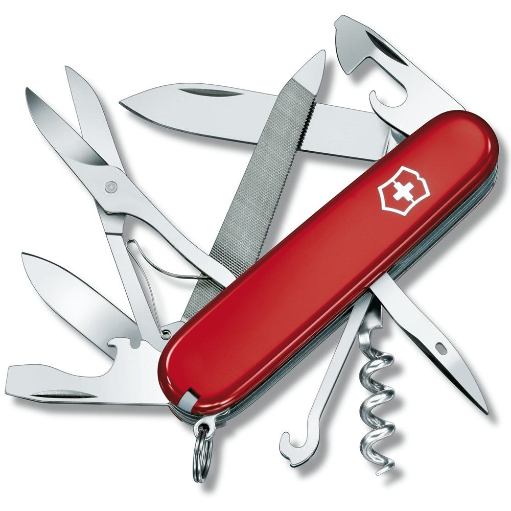 Navaja de bolsillo MOUNTAINEER 91 mm roja con múltiples herramientas