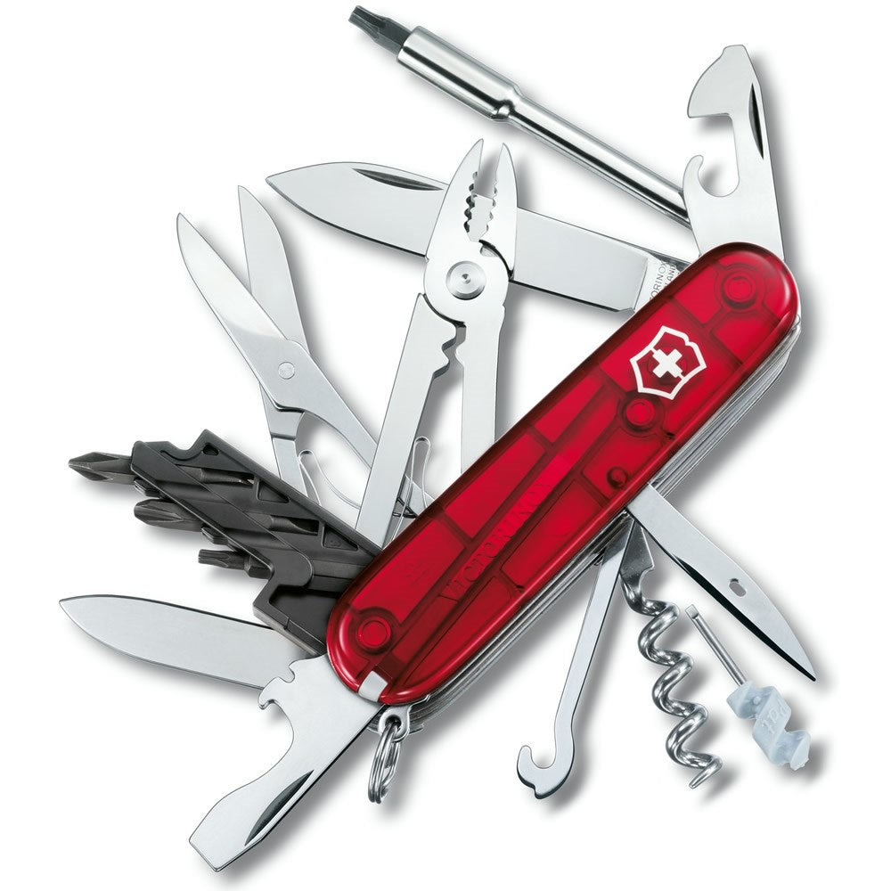 Navaja Victorinox CyberTool 34 91 mm roja transparente multifunción