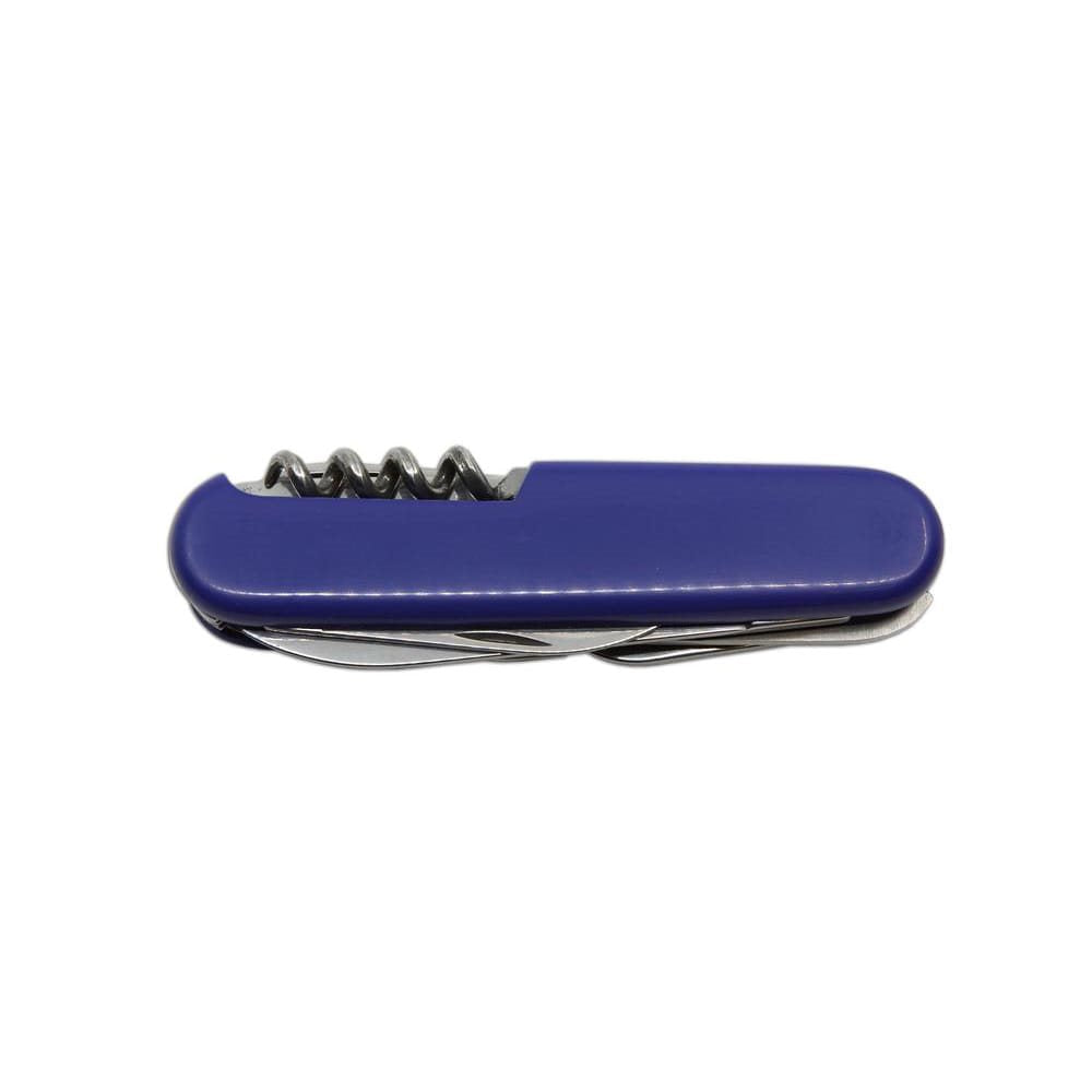 Cuchillo plegable DŮSTOJNICKÝ 7A con hoja de acero inoxidable 420 y mango plástico azul