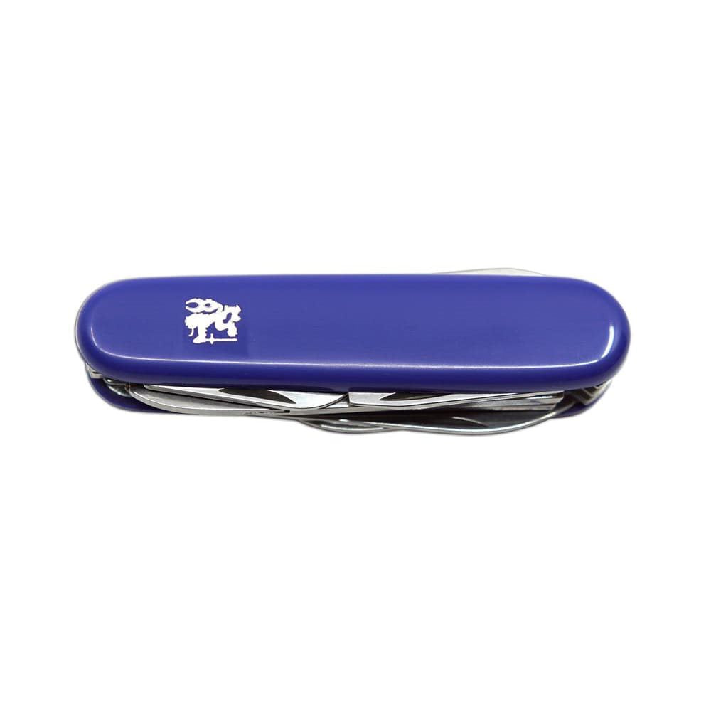 Cuchillo plegable Důstojnický 8A hoja acero 420 mango plastico azul