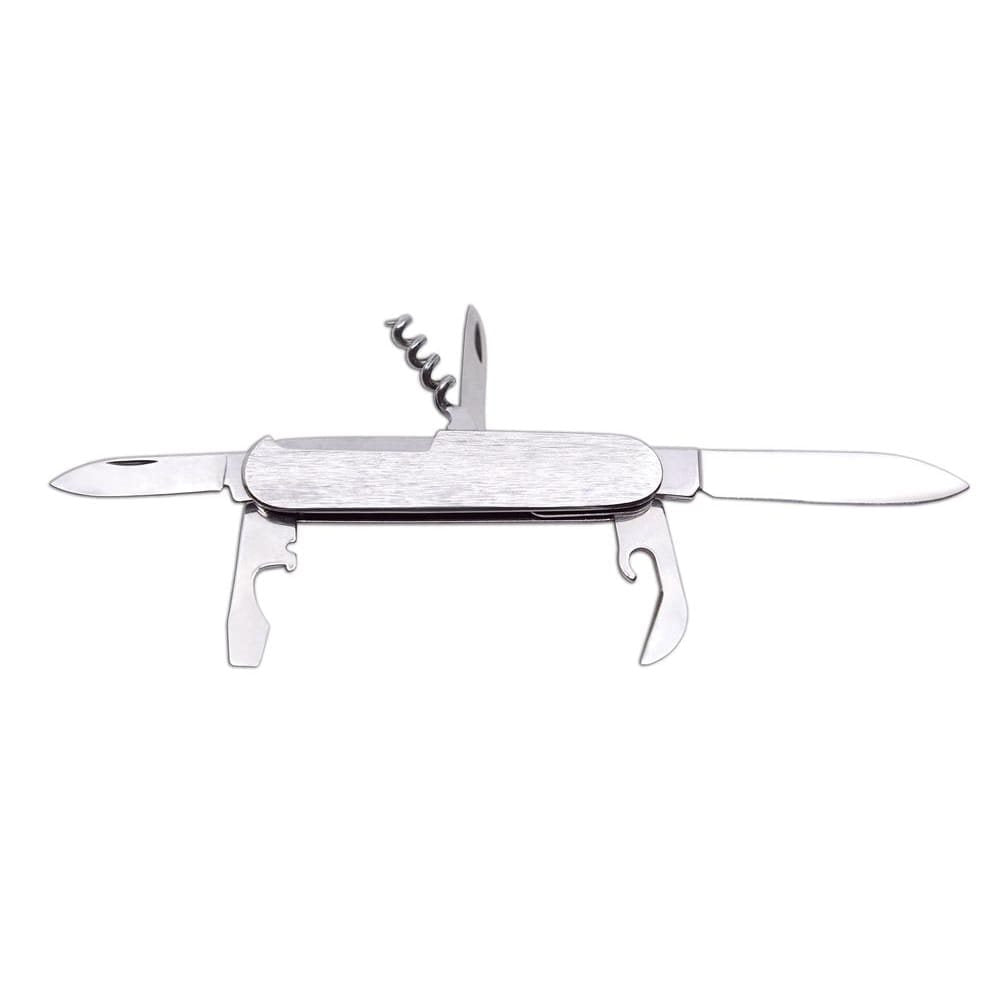 Navaja plegable STOVKA 6A, hoja acero inoxidable 420 (70 mm), empuñadura acero, longitud 90 mm, peso 79 g