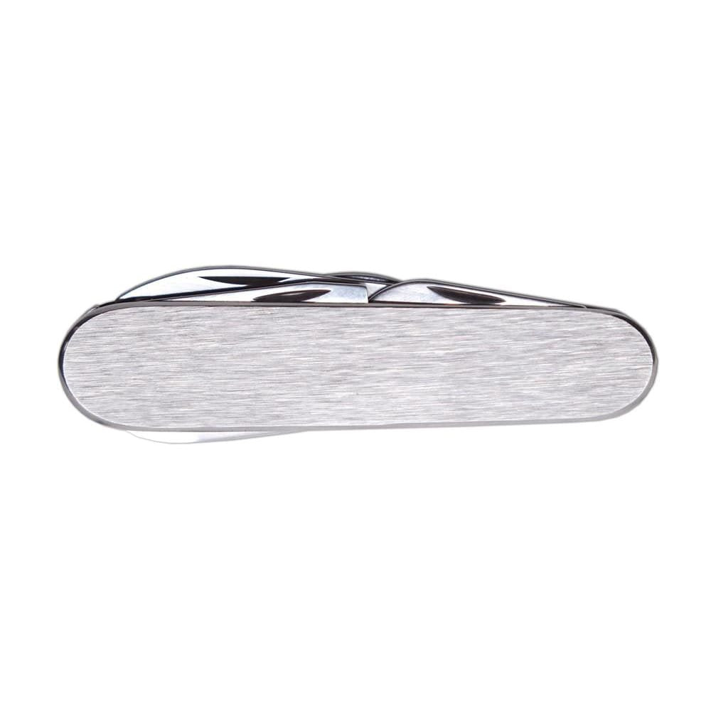 Navaja plegable STOVKA 6A, hoja acero inoxidable 420 (70 mm), empuñadura acero, longitud 90 mm, peso 79 g
