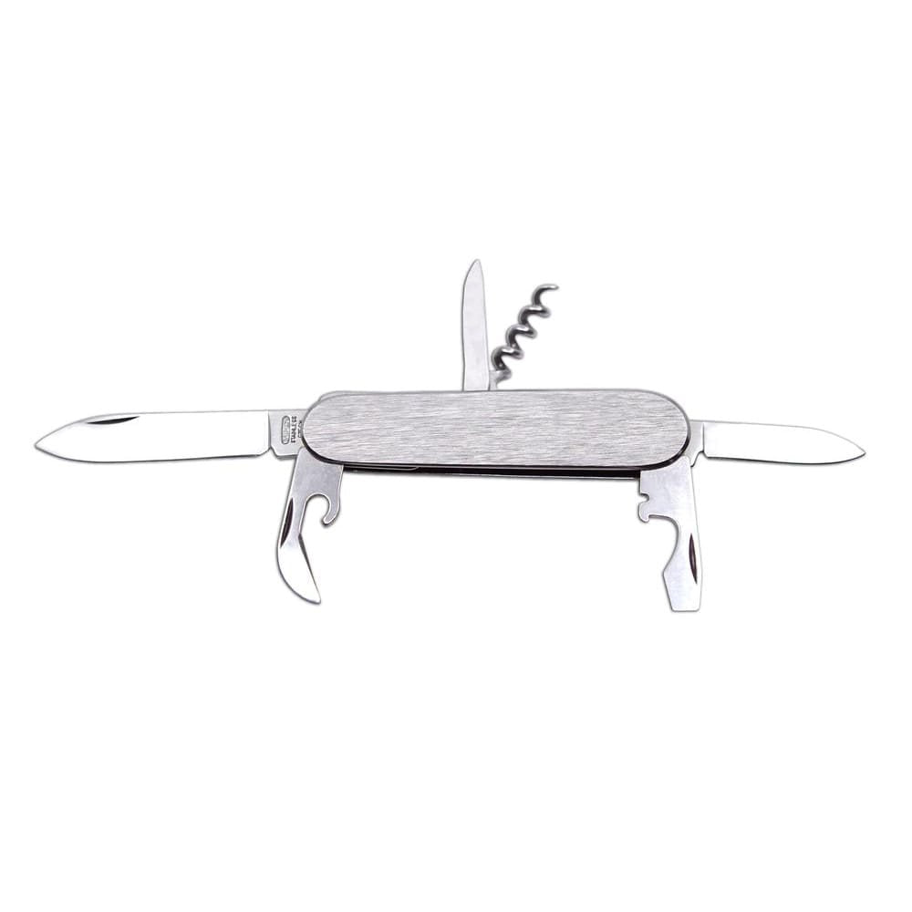 Navaja plegable STOVKA 6A, hoja acero inoxidable 420 (70 mm), empuñadura acero, longitud 90 mm, peso 79 g