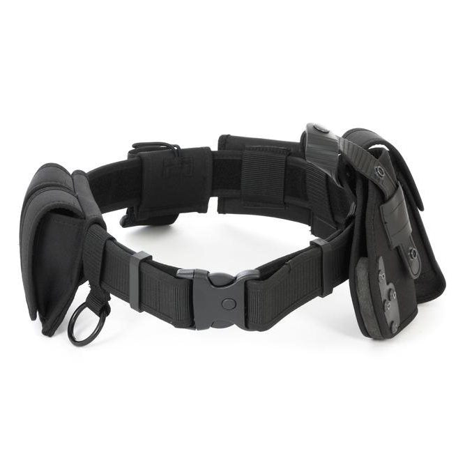 Cinturón táctico SECURITY negro con fundas y accesorios