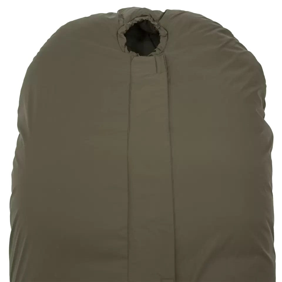 Imagen del saco de dormir DEFENCE 4 verde tipo momia