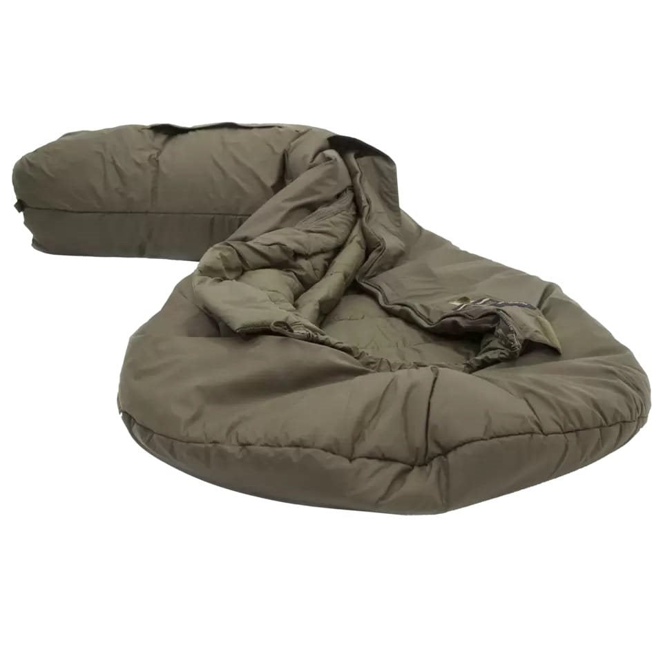 Imagen del saco de dormir DEFENCE 4 verde tipo momia