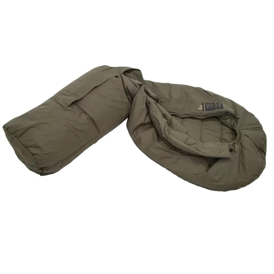 Imagen del saco de dormir DEFENCE 4 verde tipo momia