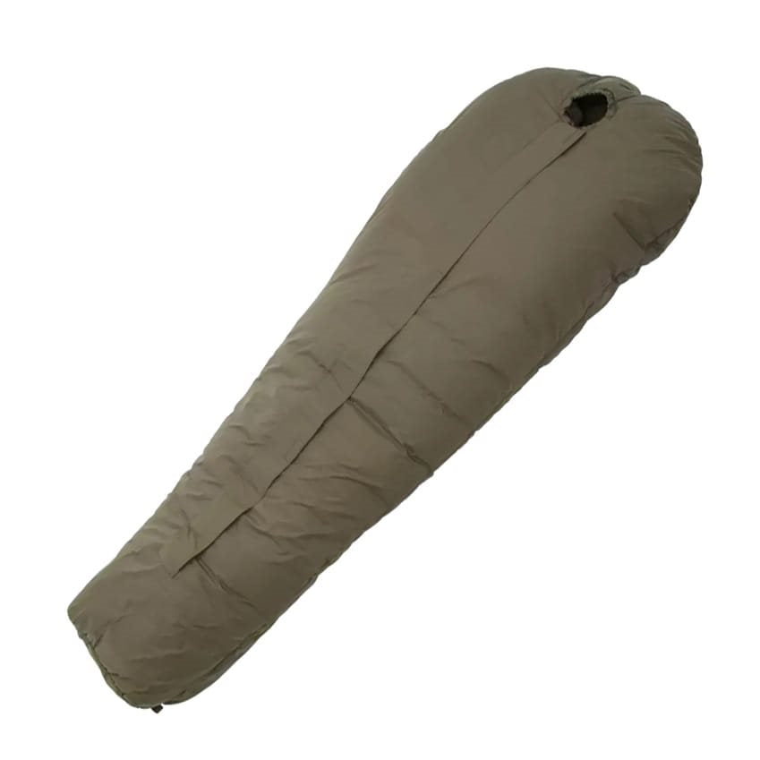Imagen del saco de dormir DEFENCE 4 verde tipo momia