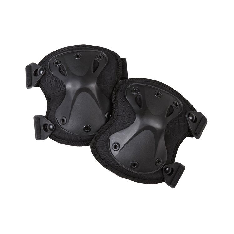 Rodilleras SPEC-OPS con carcasa plástica y hebilla de liberación rápida, talla universal ajustable