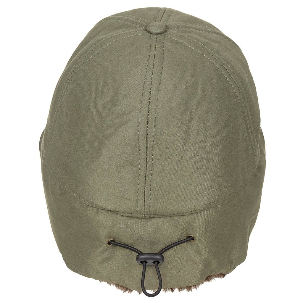 Gorro Trapper con visera negro de FOX OUTDOOR con forro de pelo sintético y protección para orejas y cuello