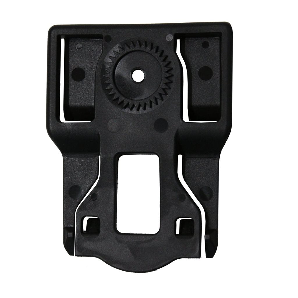 Clip giratorio MRS 2 de plástico para sistema MOLLE, negro