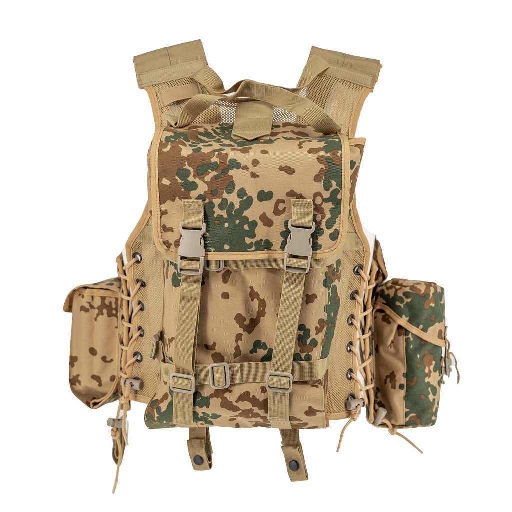 Chaleco táctico BW Special Force TROPENTARN con pouches y mochila de asalto integrada