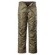Pantalones térmicos MA1 verdes con múltiples bolsillos