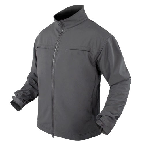 Chaqueta COVERT softshell Graphite con paneles ID ocultos y cremalleras planas