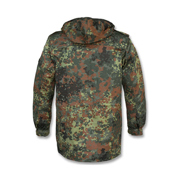 Chaqueta BW con capucha y forro Flecktarn, camuflaje Flecktarn
