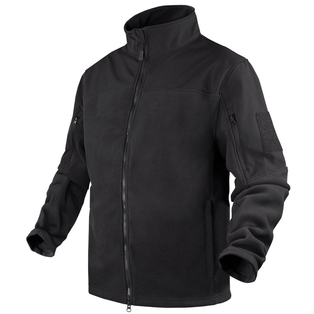 Sudadera BRAVO Fleece negra CONDOR con cinco bolsillos