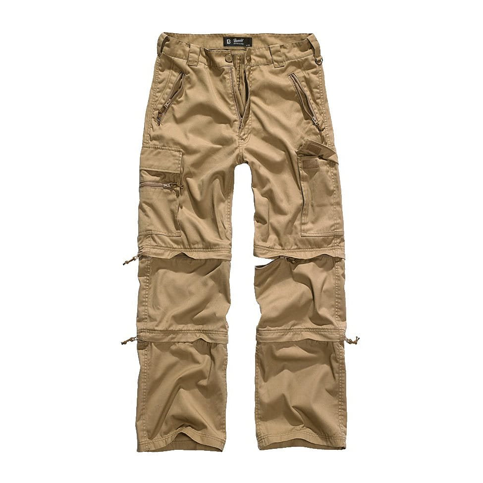 Pantalones SAVANNAH desmontables color camel arena