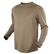 Camiseta TRAINING MAXFORT manga larga color TAN, tejido transpirable y antibacteriano