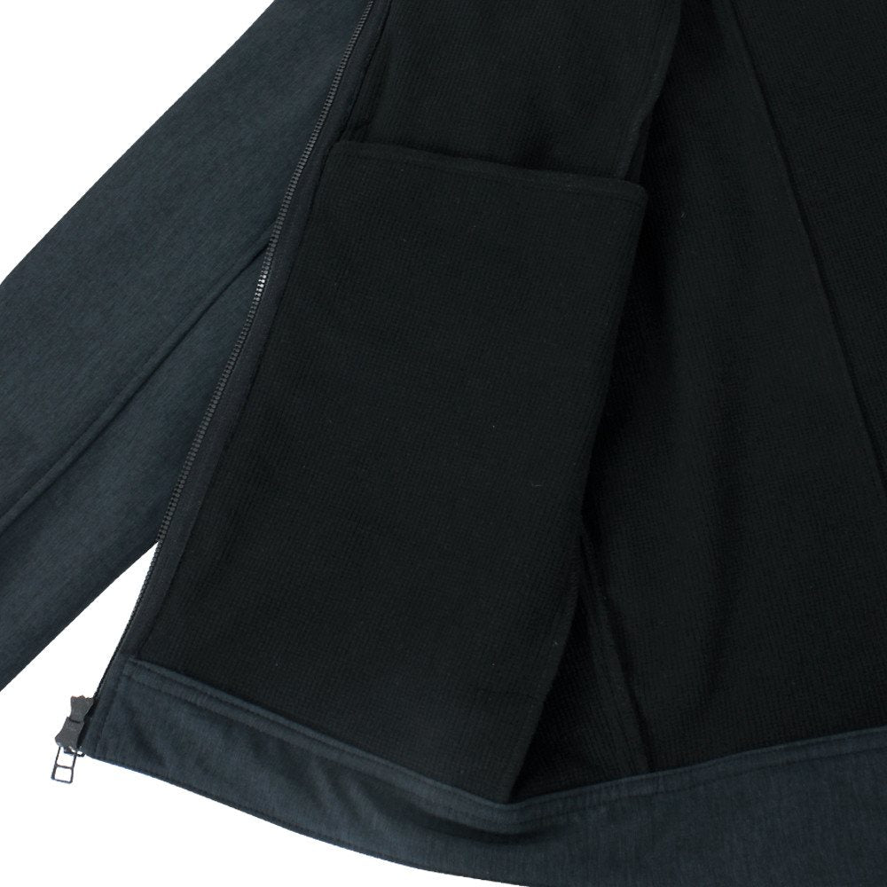 Chaqueta softshell INTREPID gris de Condor Outdoor con cremallera YKK y cinco bolsillos