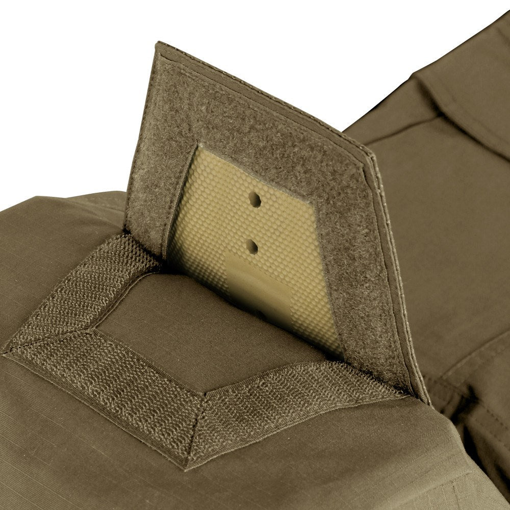 Pantalones tácticos PALADIN TAN con múltiples bolsillos y refuerzos en rodillas