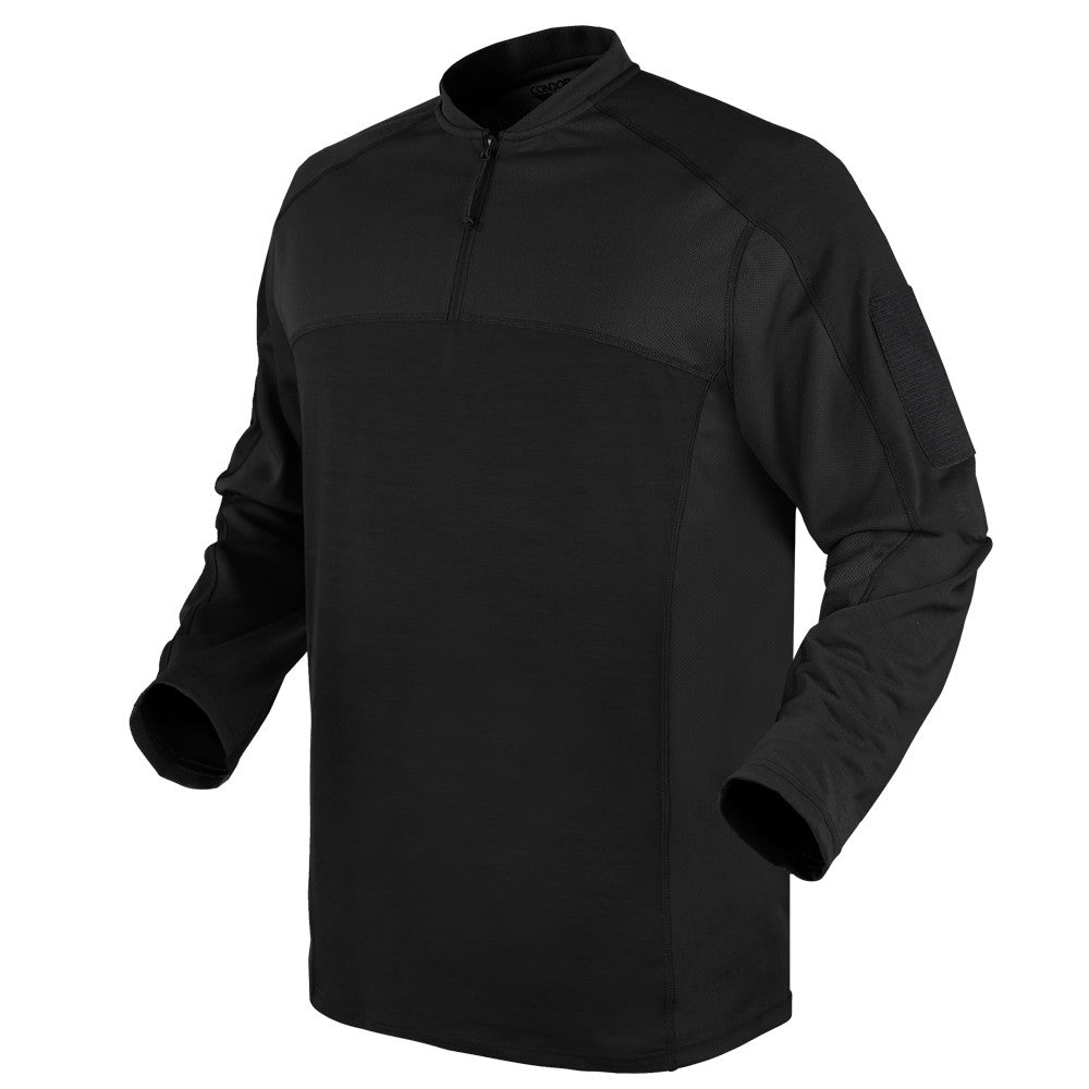 Camisa táctica TRIDENT negra de manga larga - CONDOR OUTDOOR