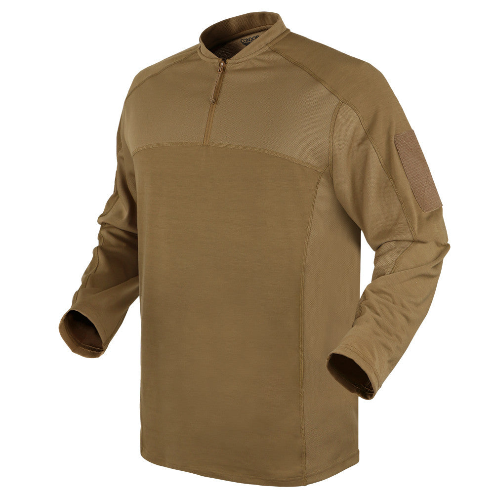 Camisa táctica TRIDENT TAN manga larga CONDOR OUTDOOR color tan