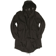 Parka M-51 Fishtail negra con forro desmontable y capucha