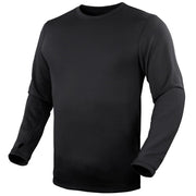 Camiseta térmica Base II negra, variante Level 2 ECWCS Gen. III, cuello redondo
