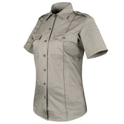 Camisa mujer CASS UNIFORM manga corta SIVER TAN - profesional, resistente y cómoda