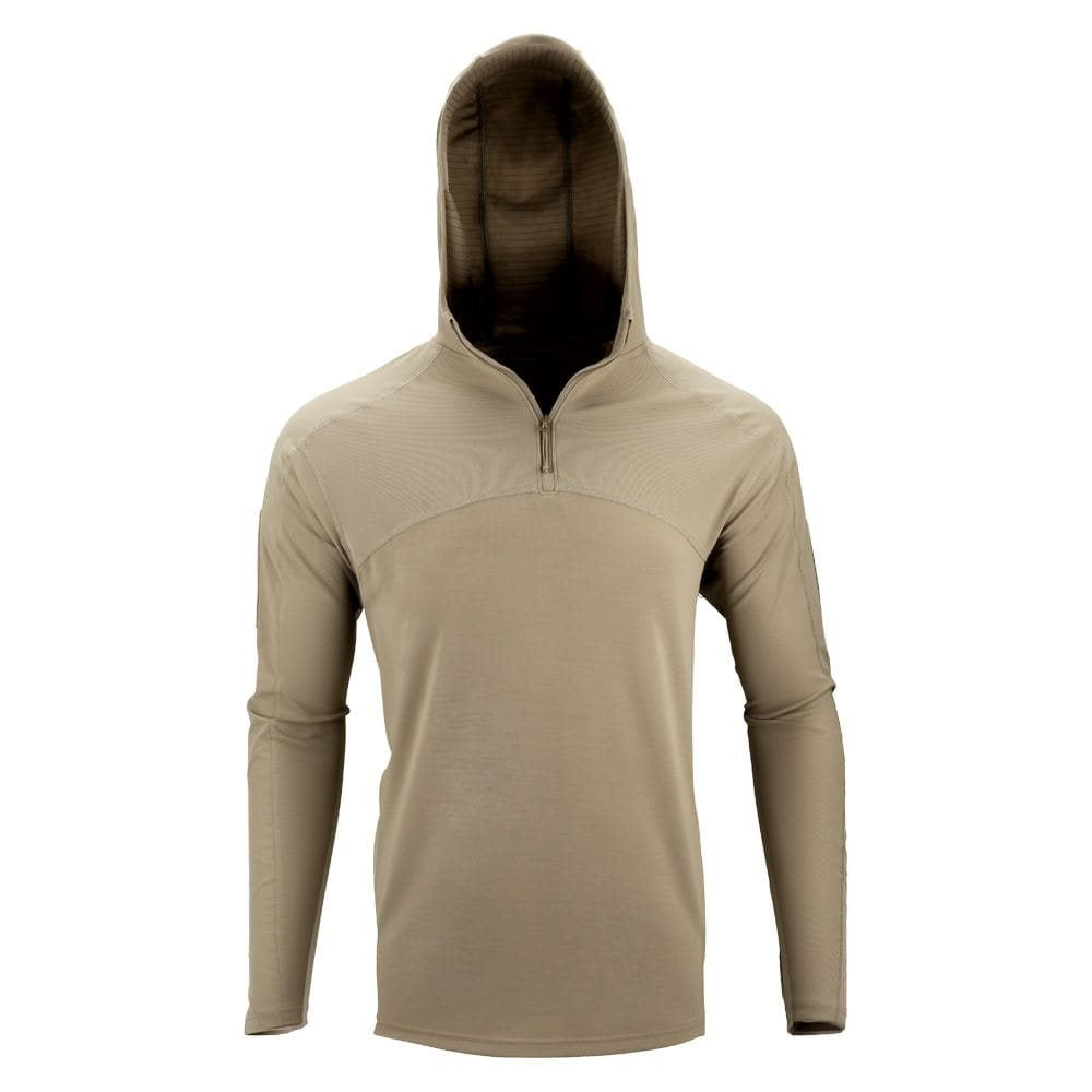 Camiseta táctica TRIDENT manga larga color SILVER TAN