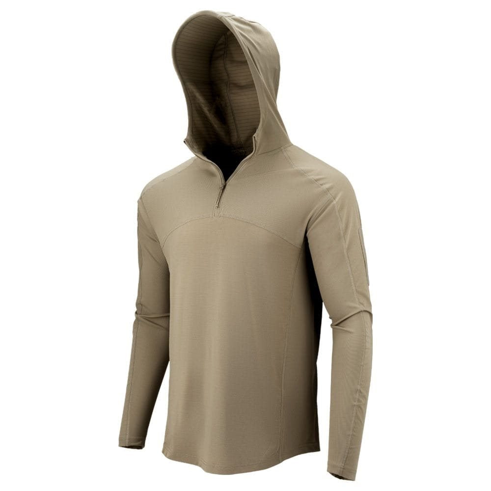 Camiseta táctica TRIDENT manga larga color SILVER TAN