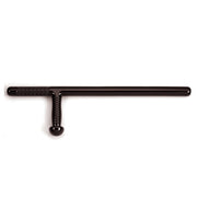 Tonfa nylon reforzado 61 cm negra con mango de goma antideslizante
