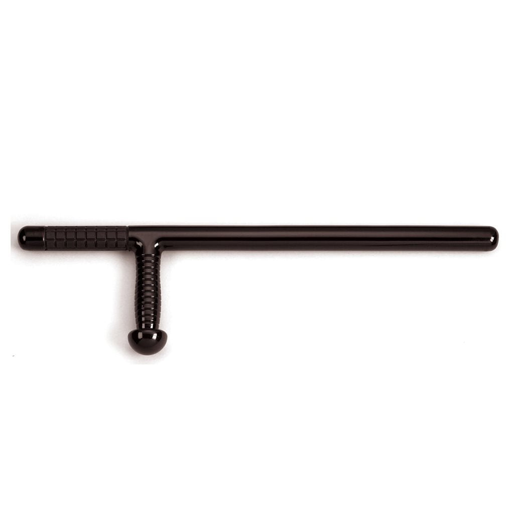 Tonfa nylon reforzado 61 cm negra con mango de goma antideslizante