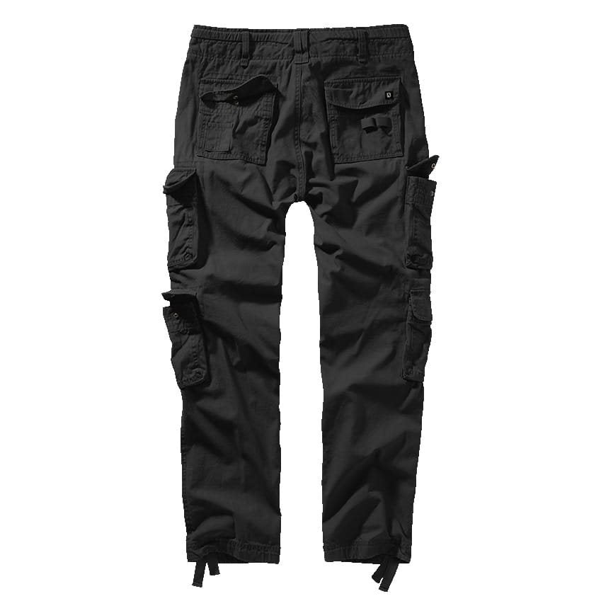 Pantalones cargo PURE Slim Fit vintage negros (ID 1016-02)