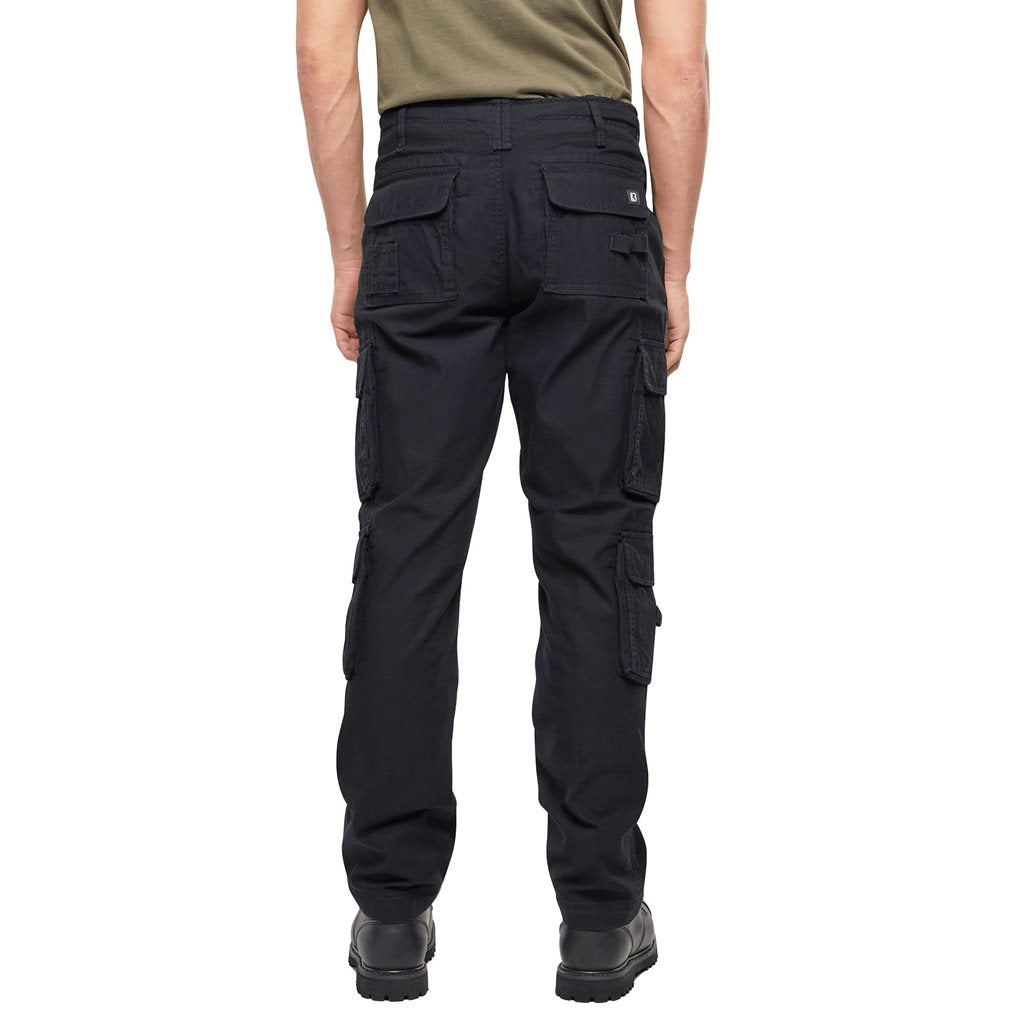 Pantalones cargo PURE Slim Fit vintage negros (ID 1016-02)