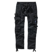 Pantalones cargo PURE Slim Fit vintage negros (ID 1016-02)