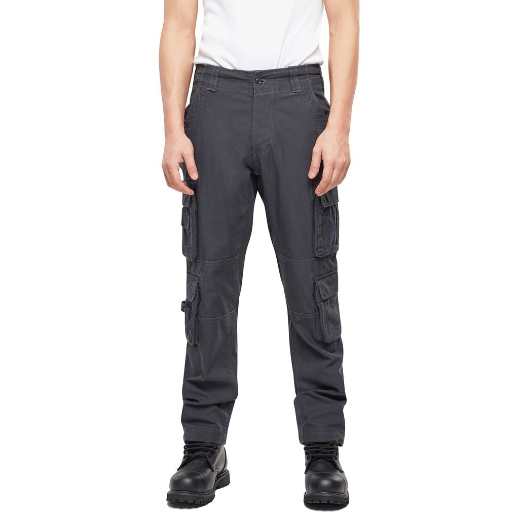 Pantalones PURE Slim Fit vintage gris
