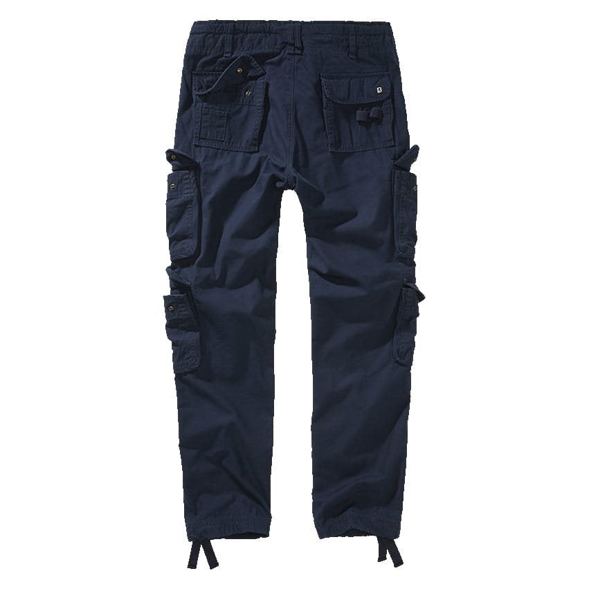 Pantalones vintage azules slim fit cargo en algodon