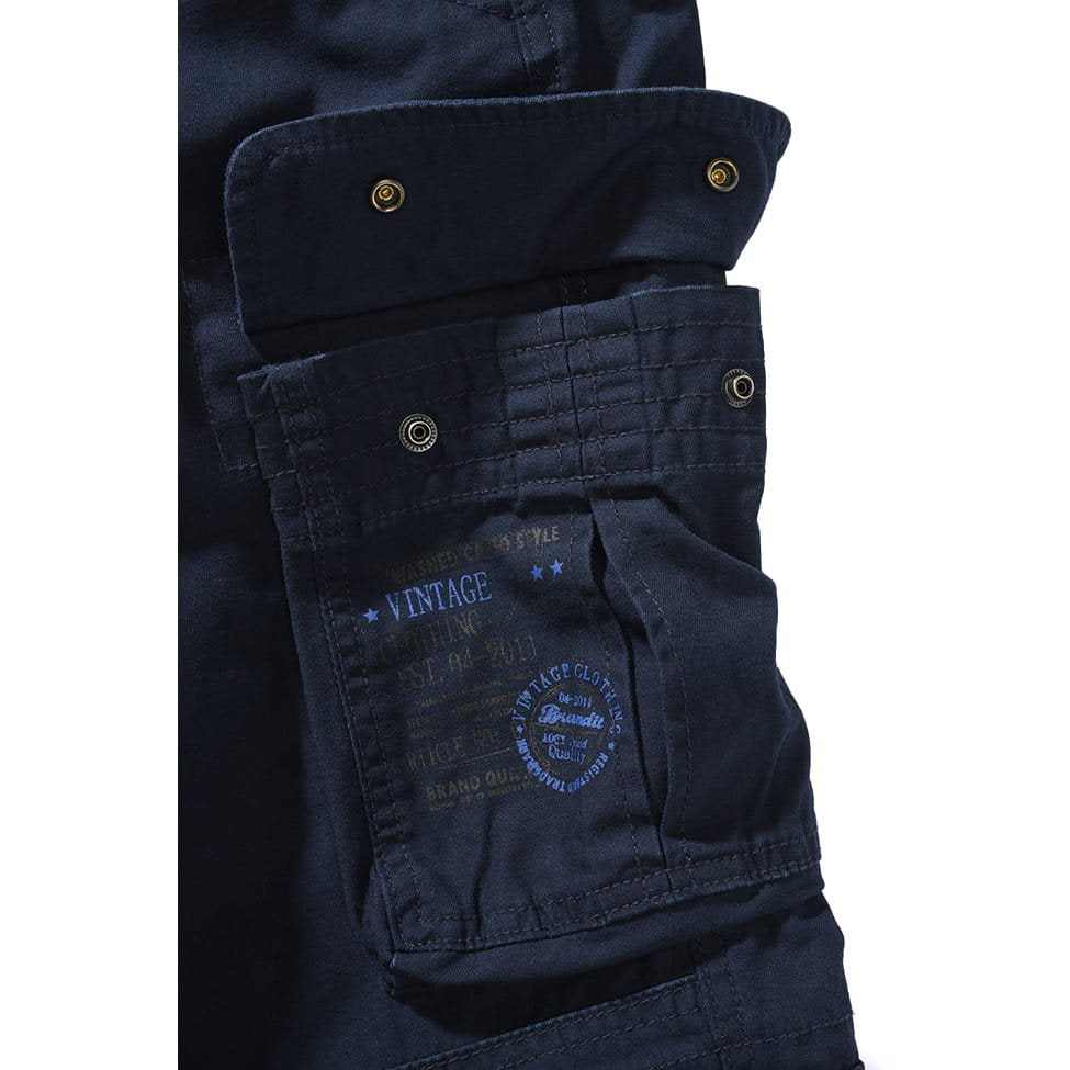 Pantalones vintage azules slim fit cargo en algodon