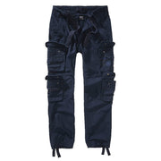 Pantalones vintage azules slim fit cargo en algodon